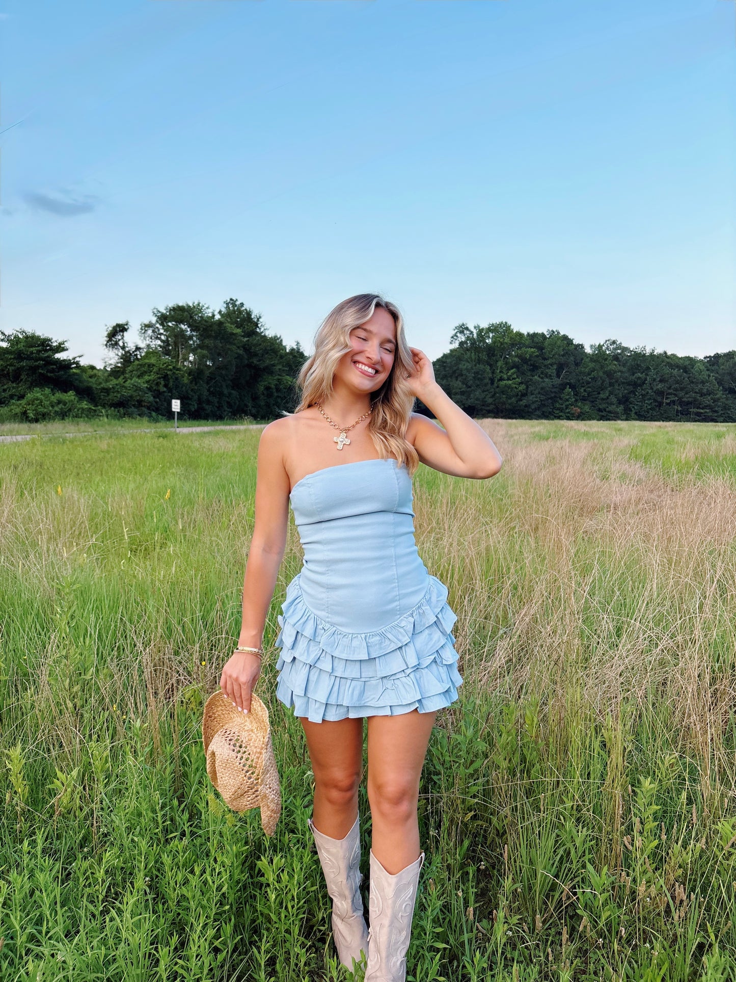 Sunday Blues Dress