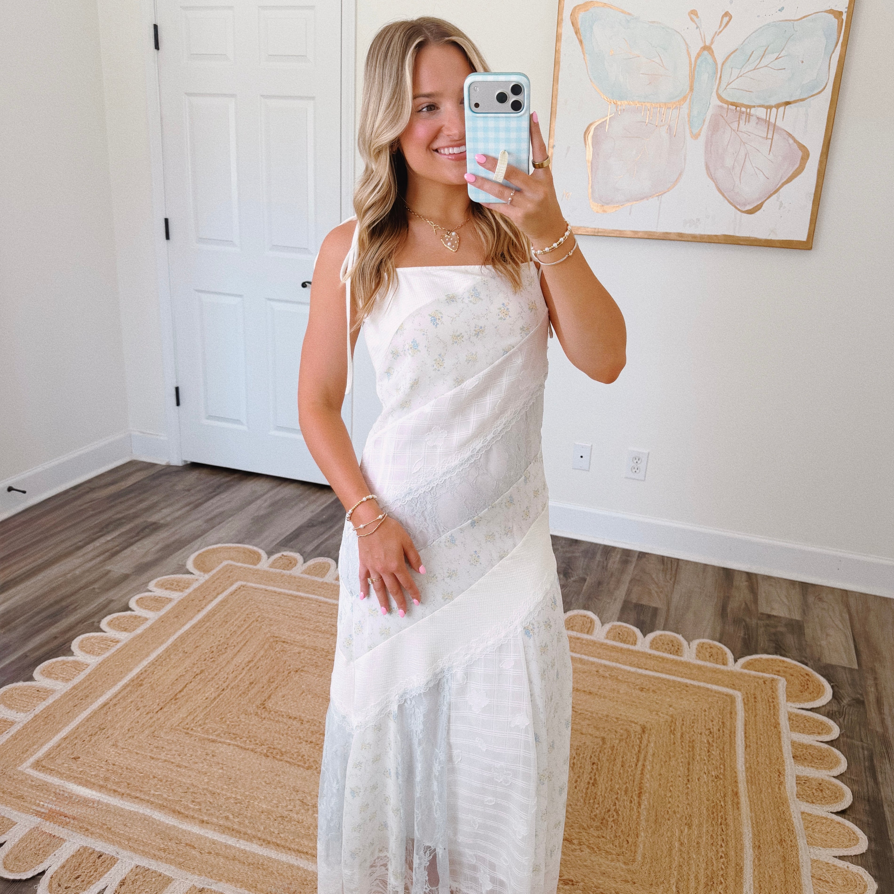 Darling Lace Maxi in Blue