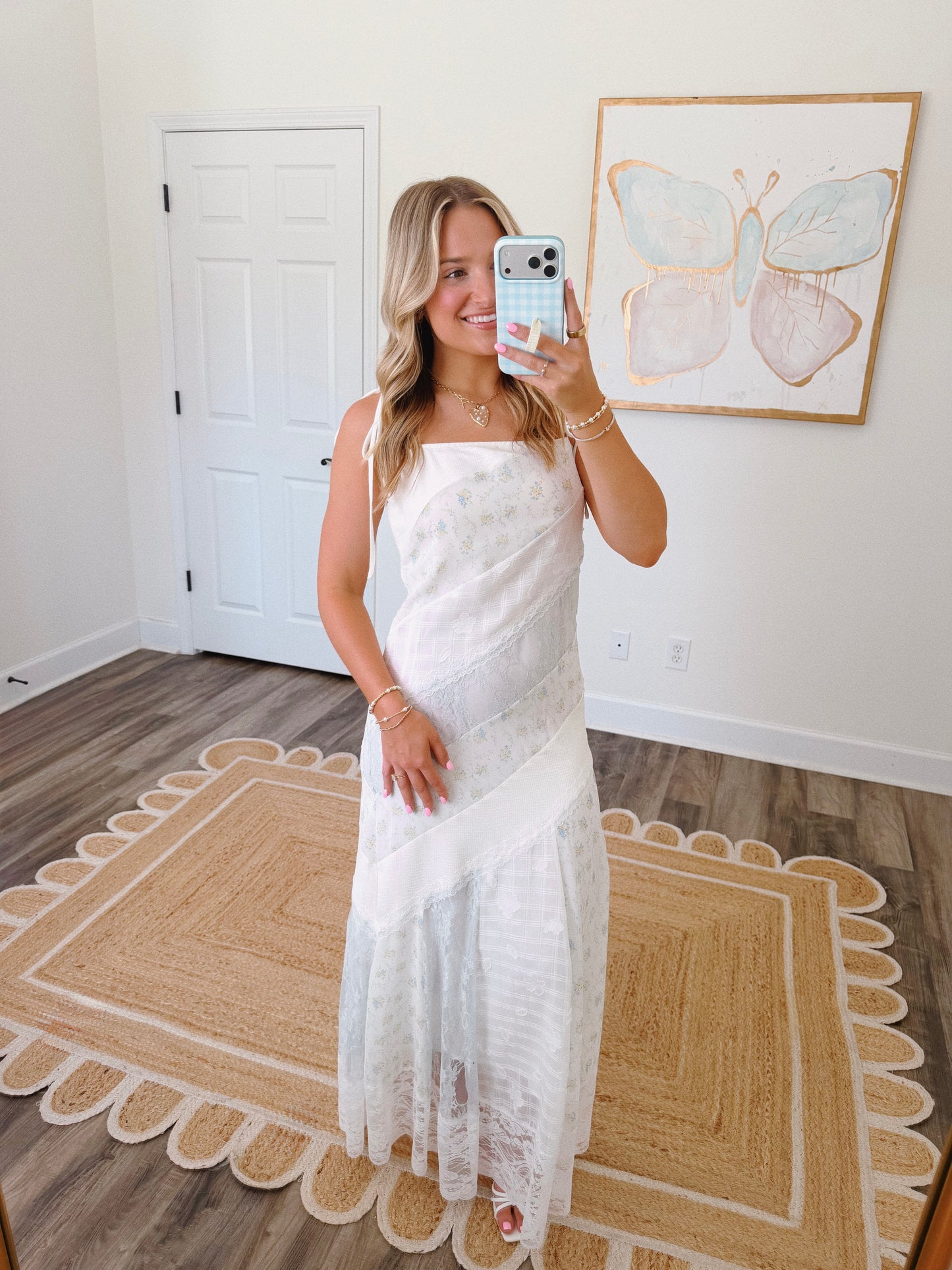 Darling Lace Maxi in Blue