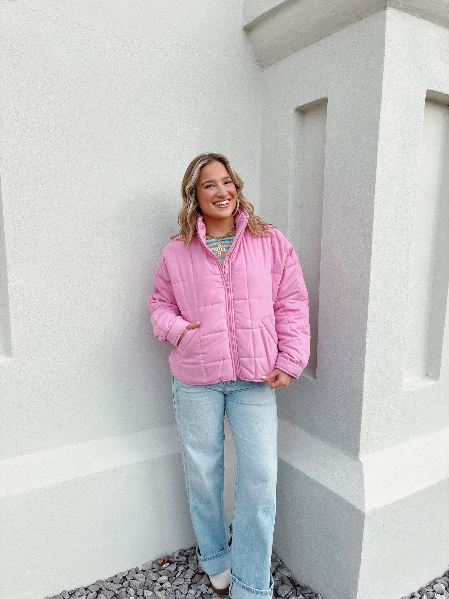 Bubble Gum Puffer Jacket
