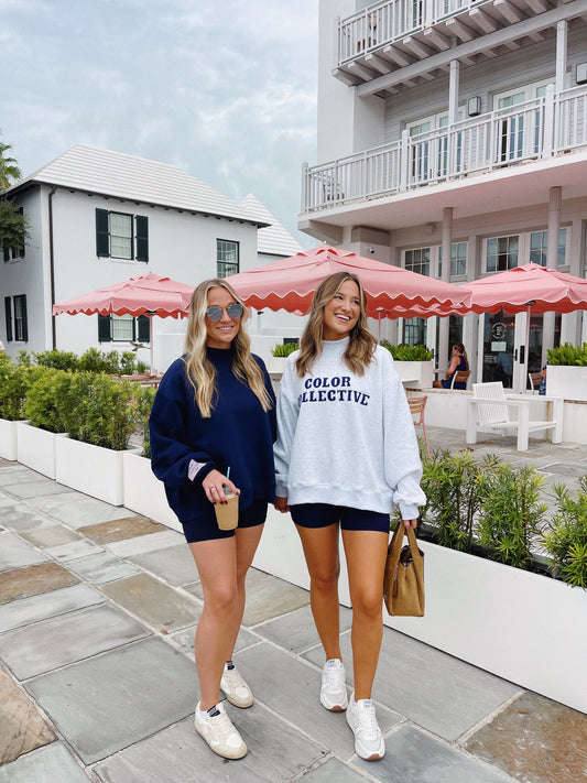 Navy Biker Shorts