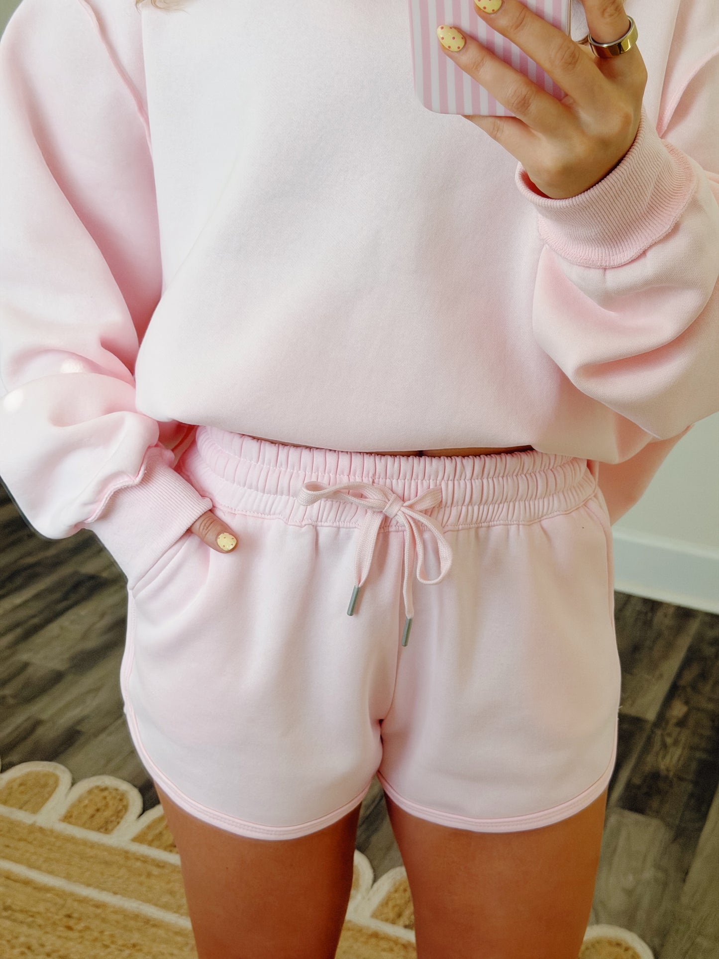 Ballet Pink Scuba Shorts