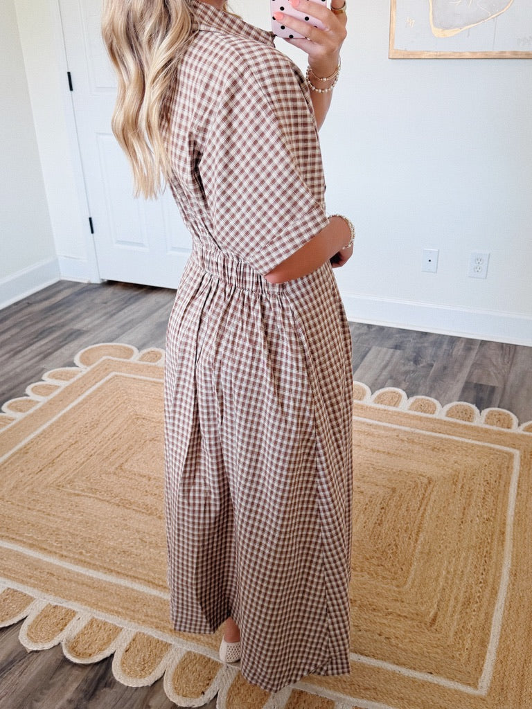 Maplewood Gingham Maxi