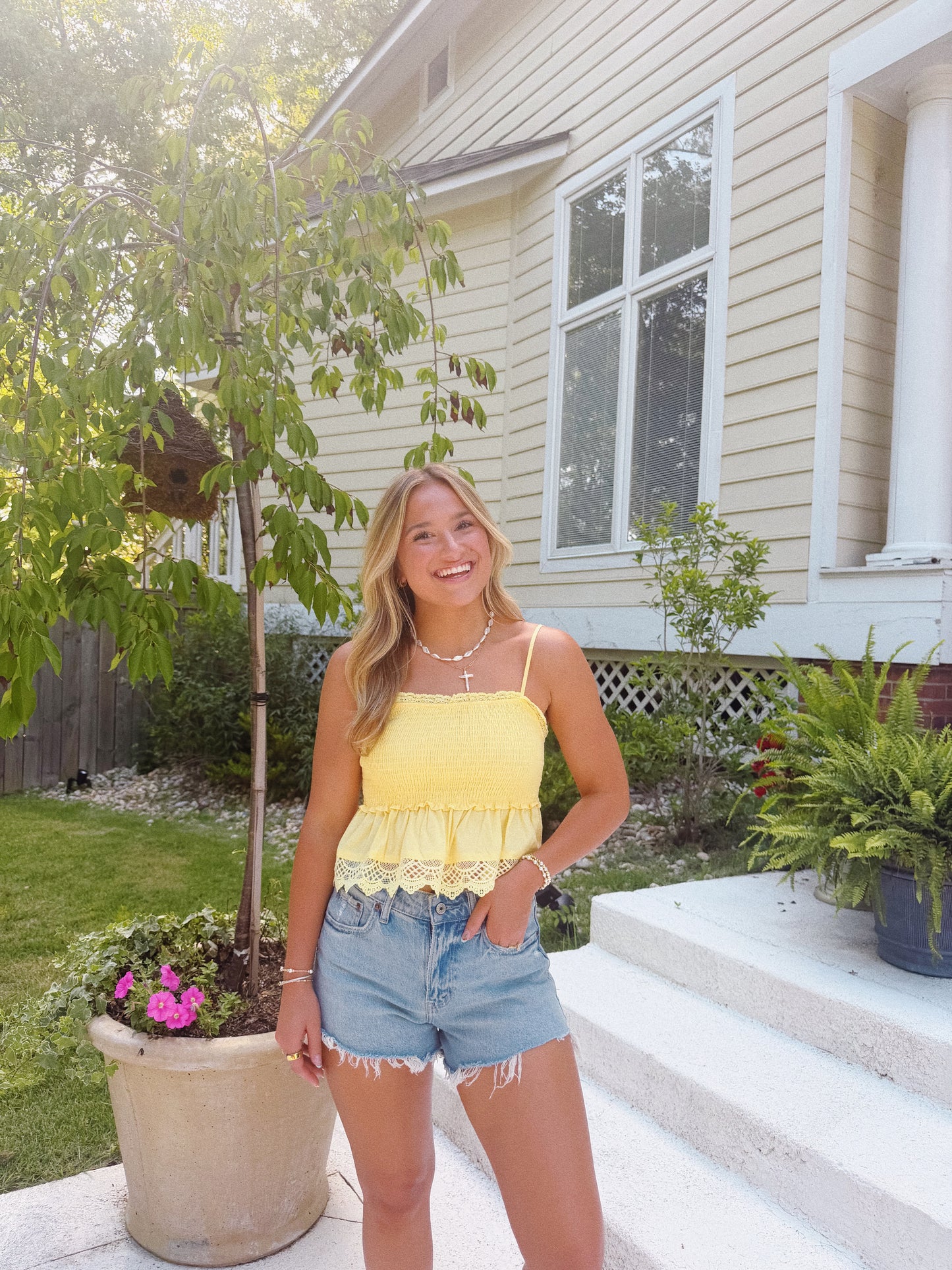 Summer Sweetheart Top in Yellow