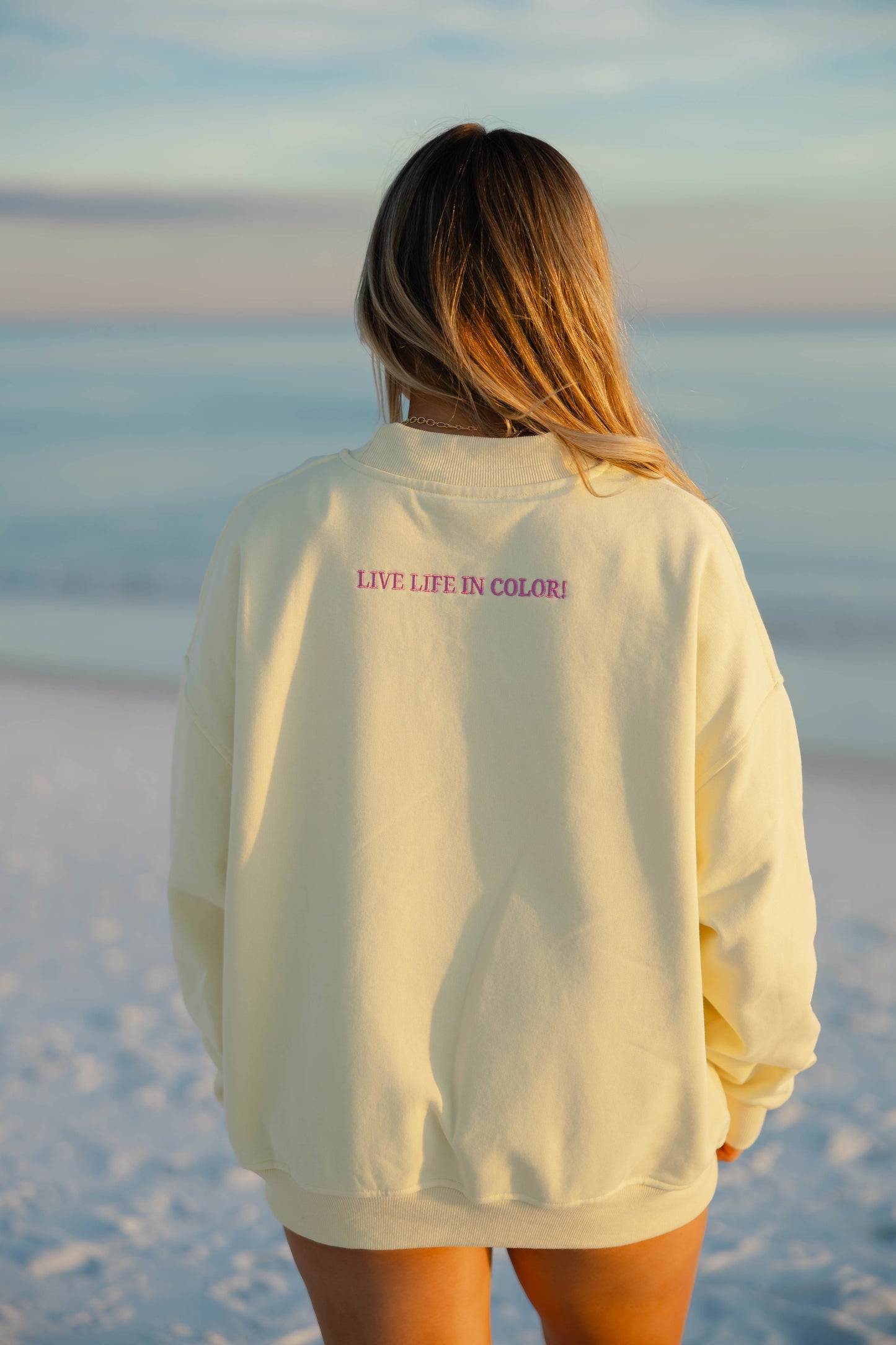 Yellow Polka Dot CC Mockneck