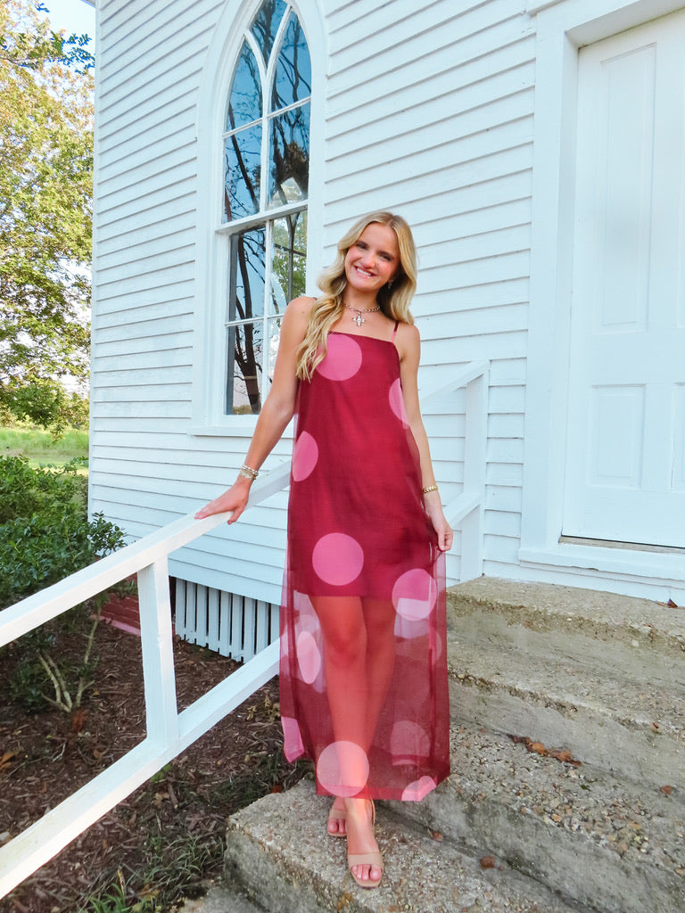 The Betsy Maxi Dress - Polka Dot