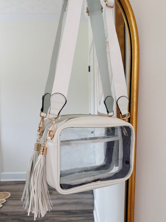 White Game Day Bag