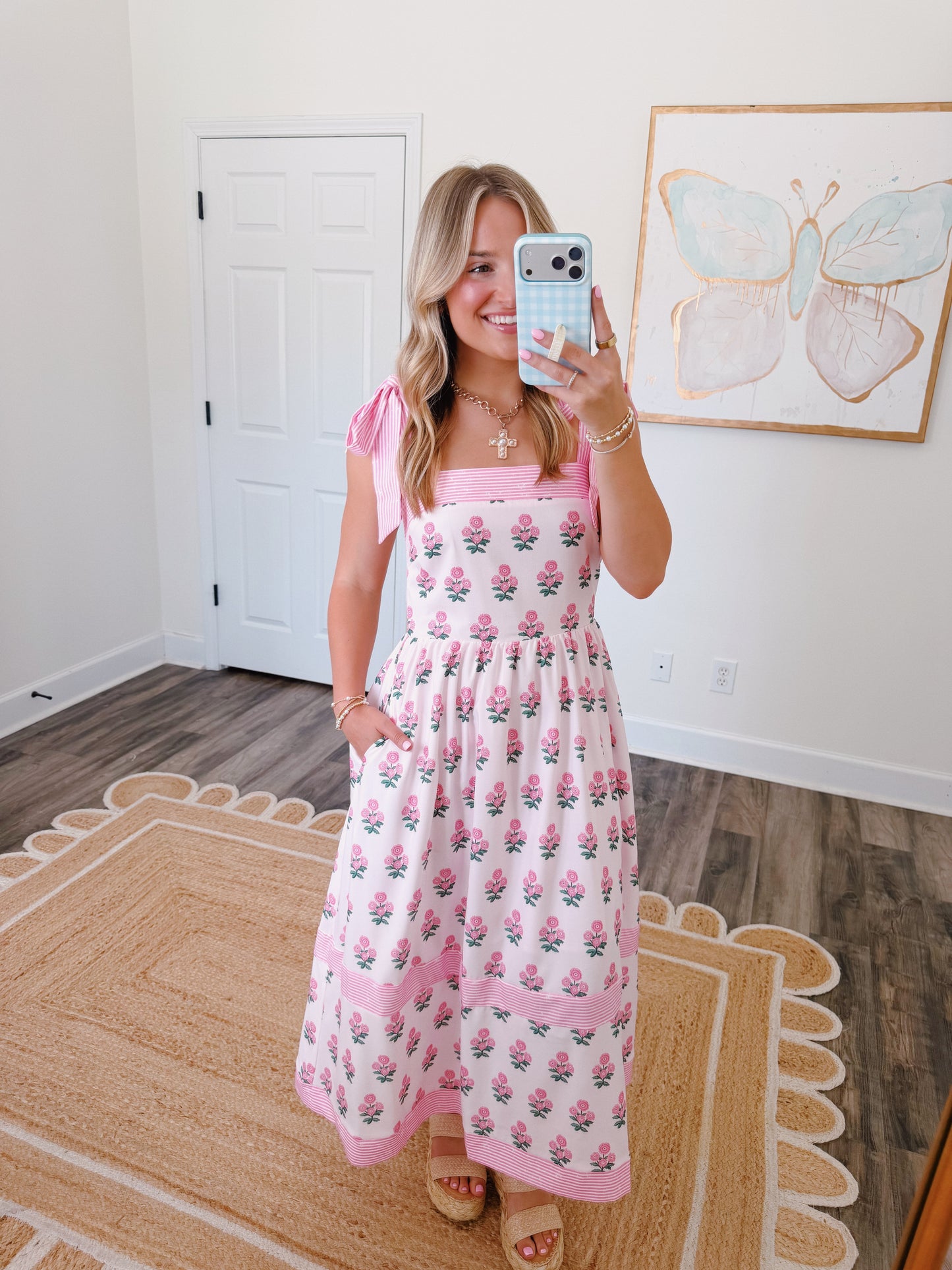 Pink Petal Maxi Dress