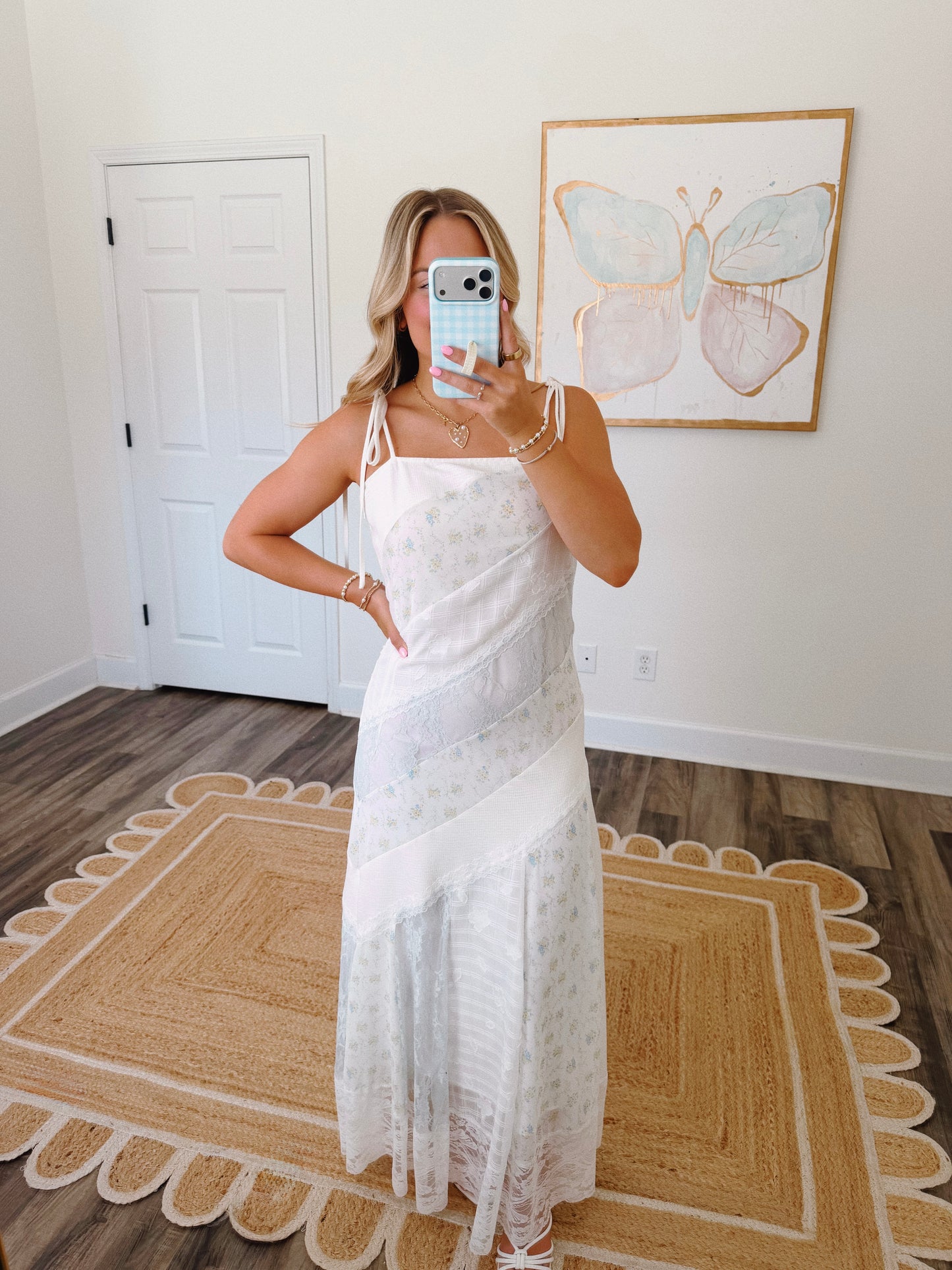 Darling Lace Maxi in Blue