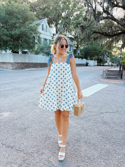 Charleston Polka Dot Bubble Dress