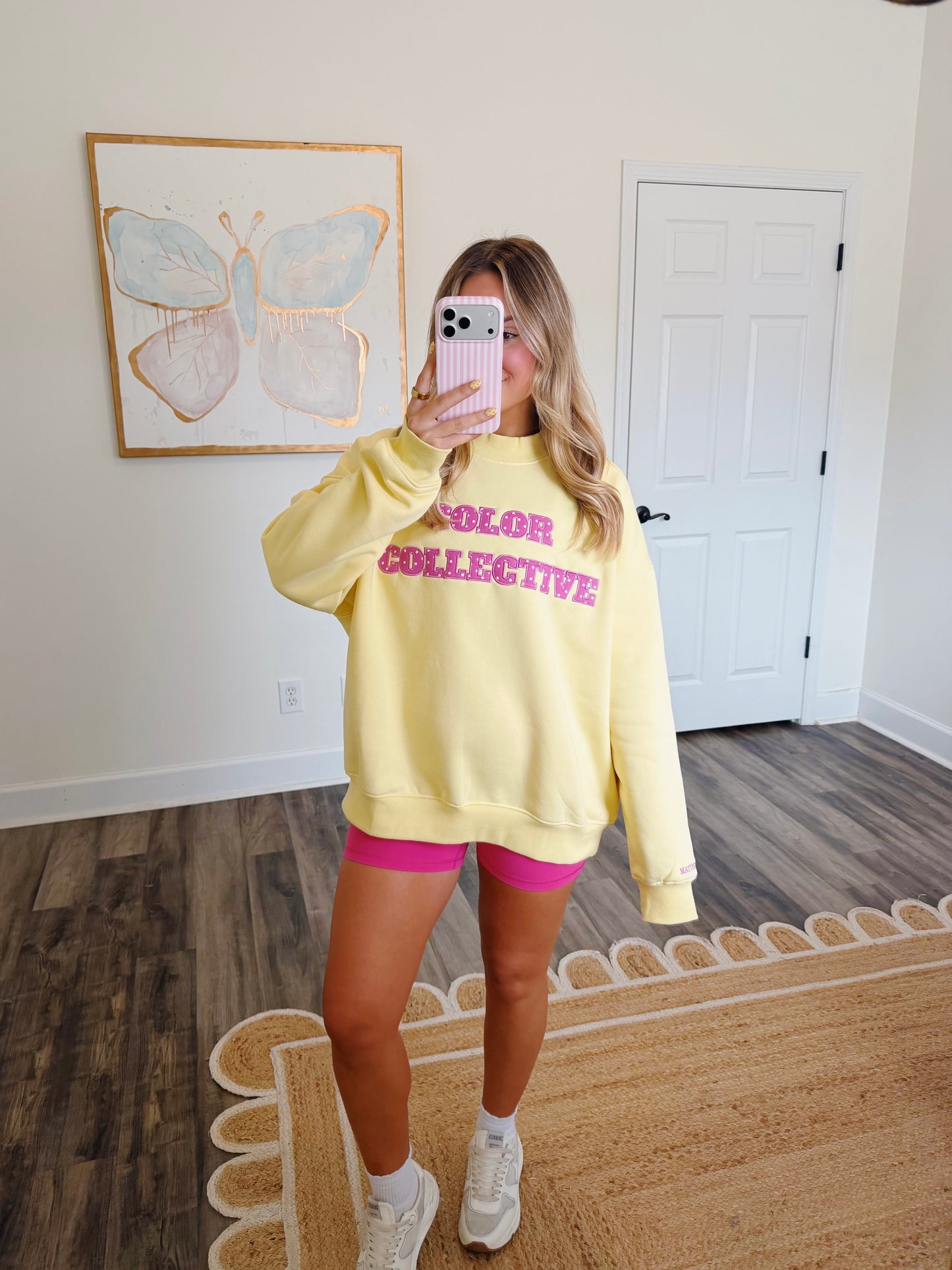 Yellow Polka Dot CC Mockneck