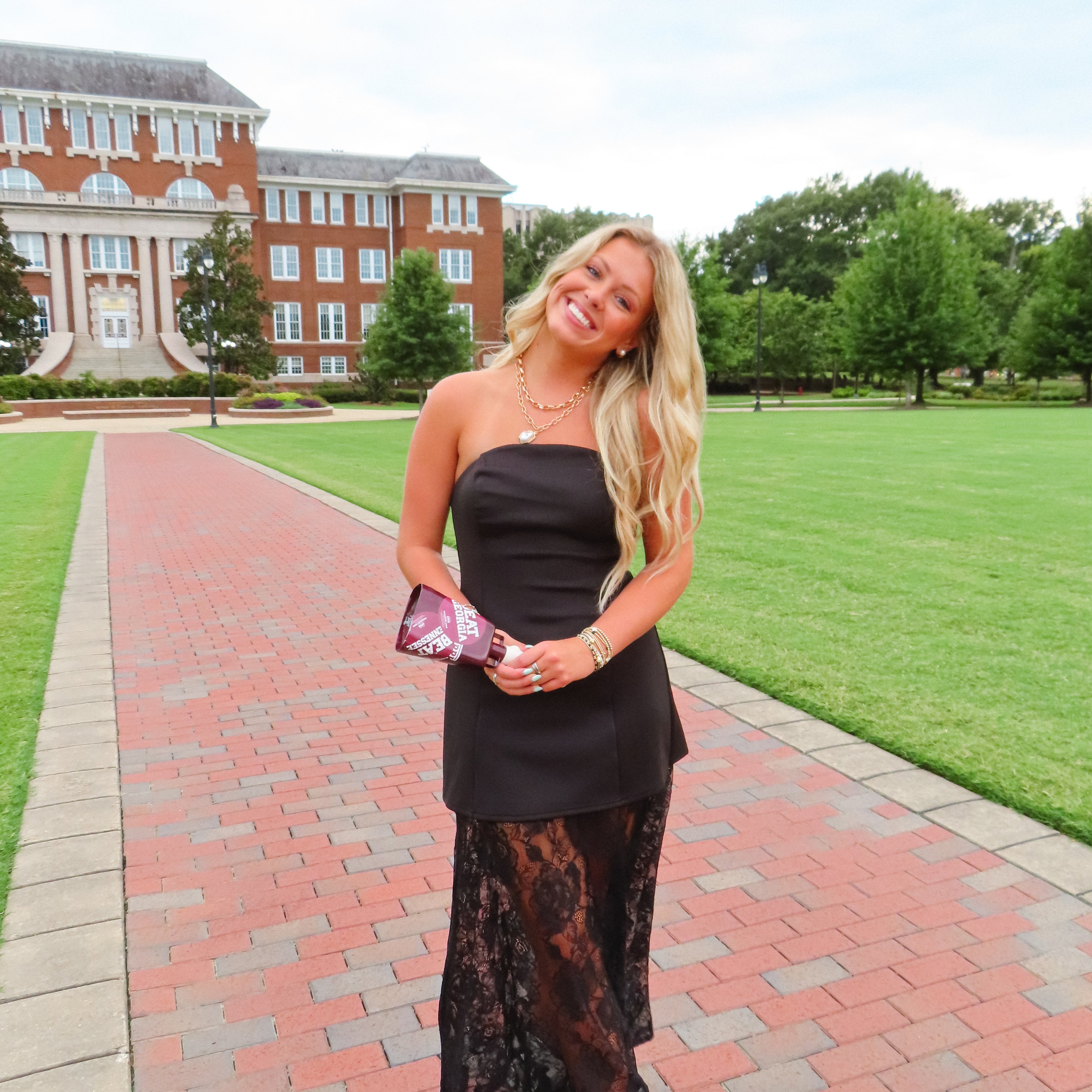 Midnight Lace Maxi Dress