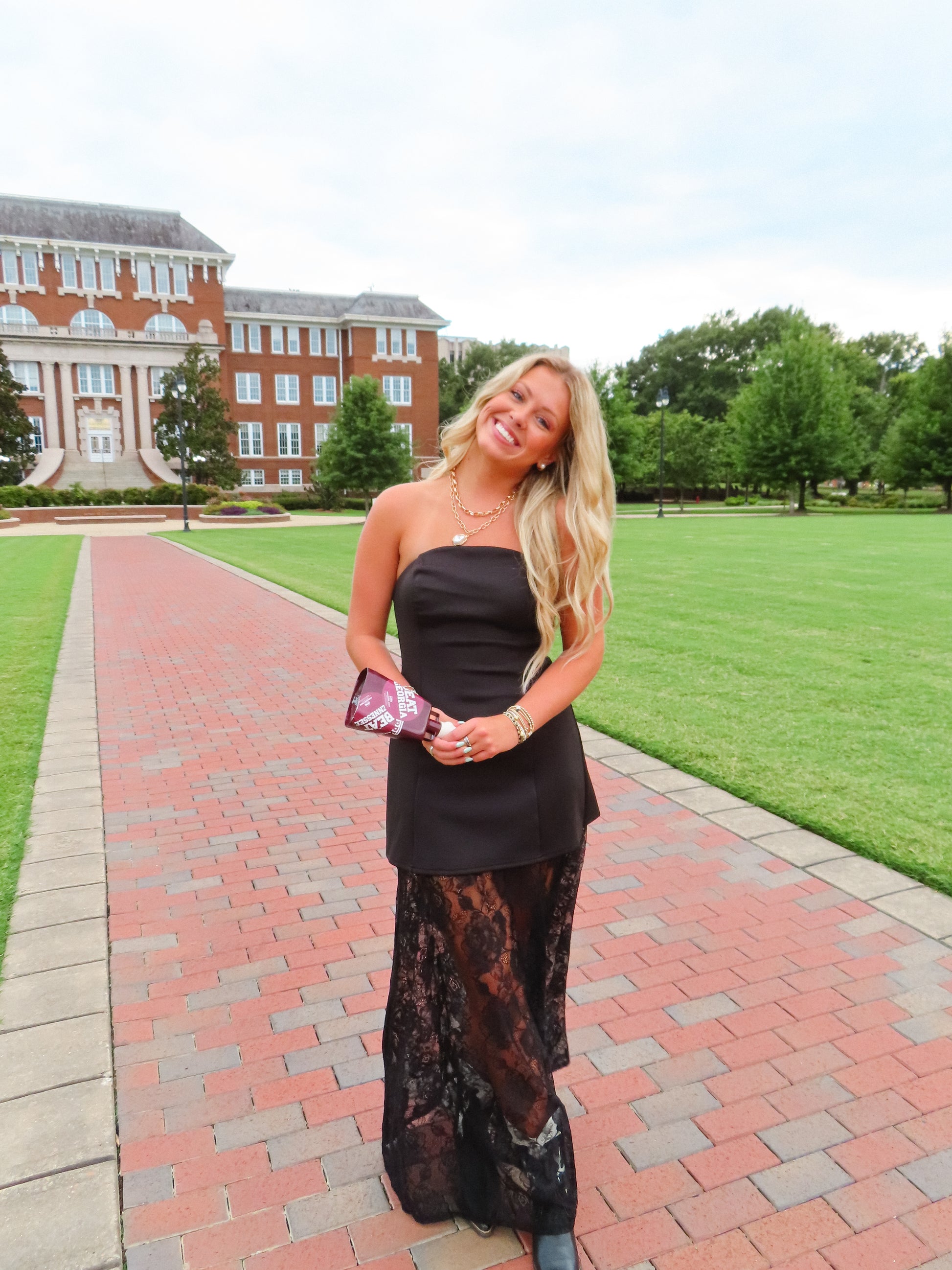 Midnight Lace Maxi Dress