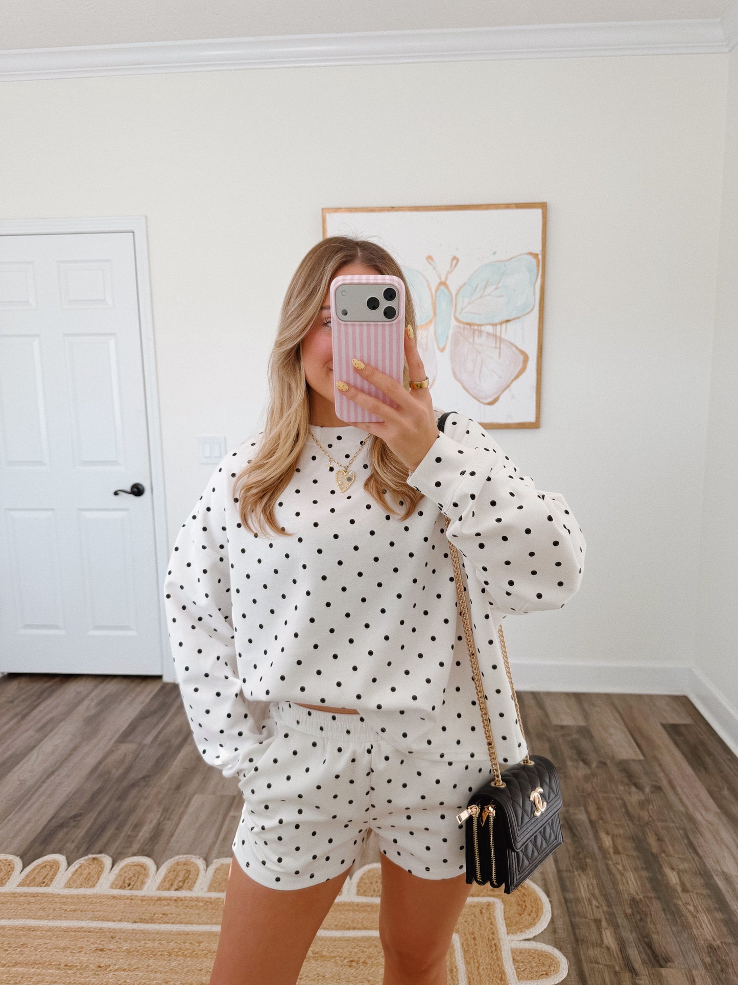 Polka Dot Crewneck Set