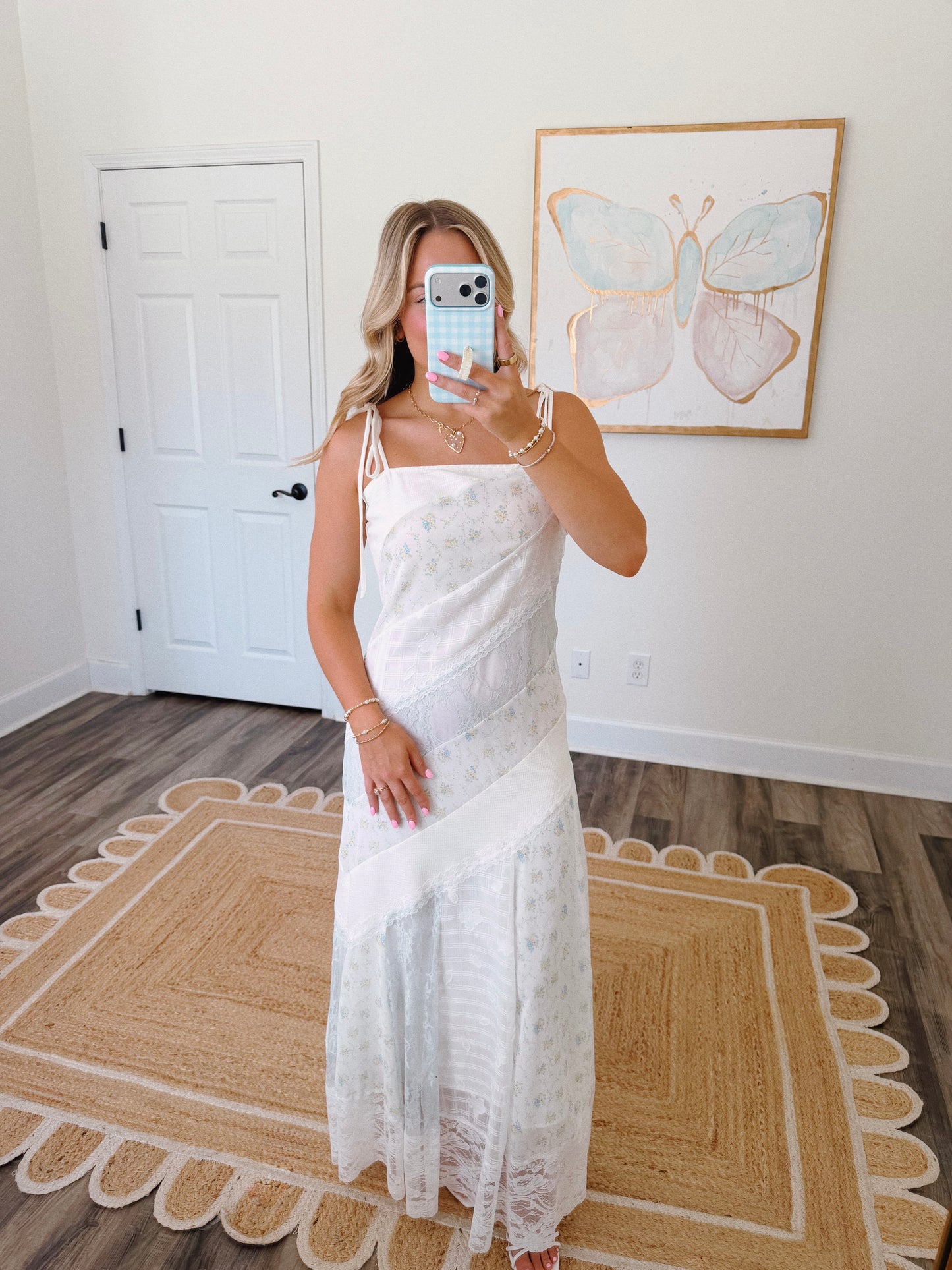 Darling Lace Maxi in Blue