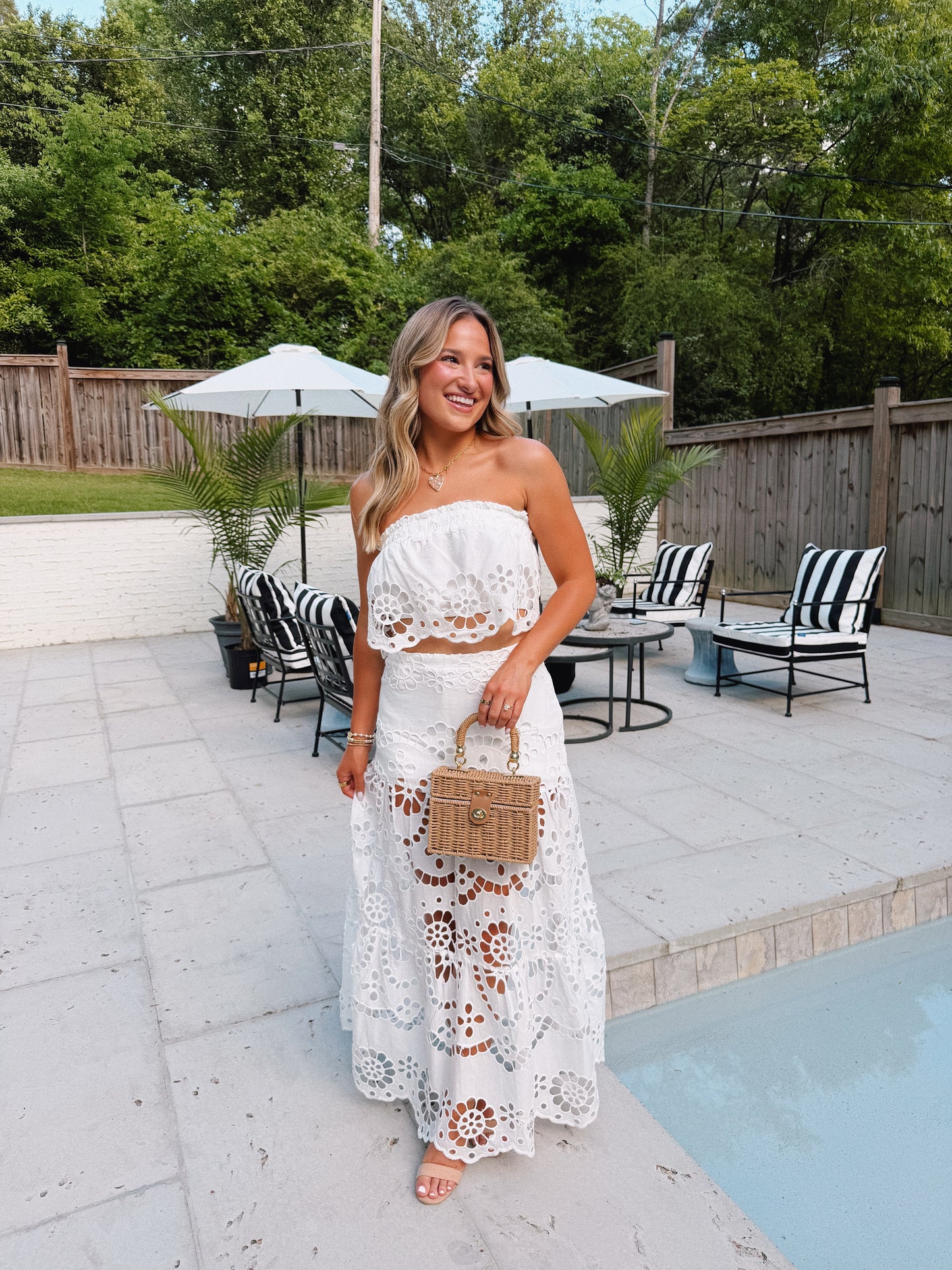 Palm Breeze Maxi Skirt Set