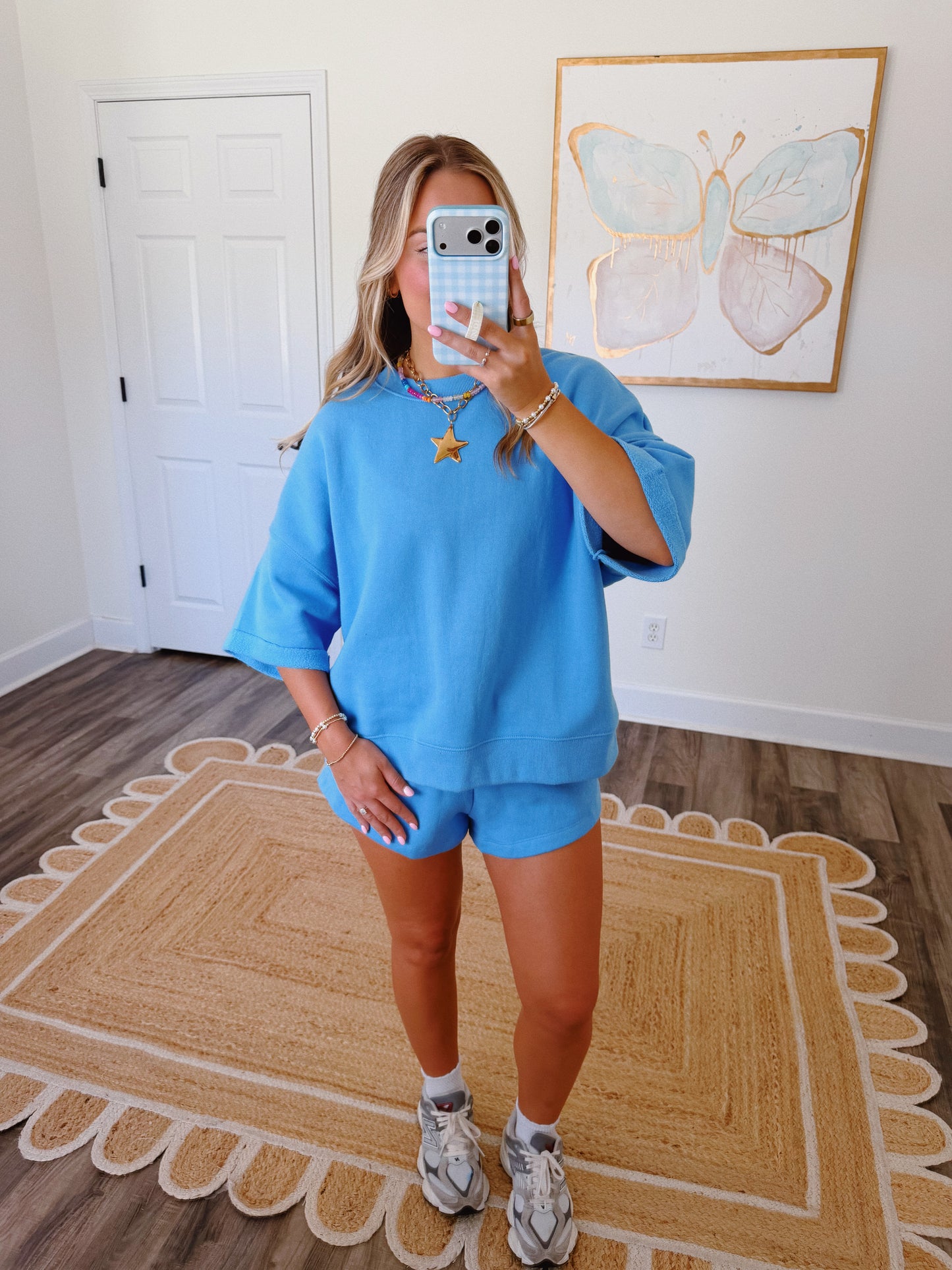 Coffee Run Lounge Set in Blue