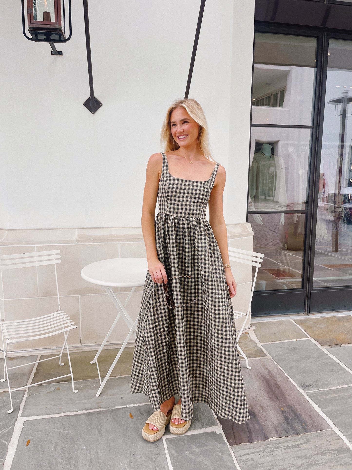 Checkered Maxi Dress