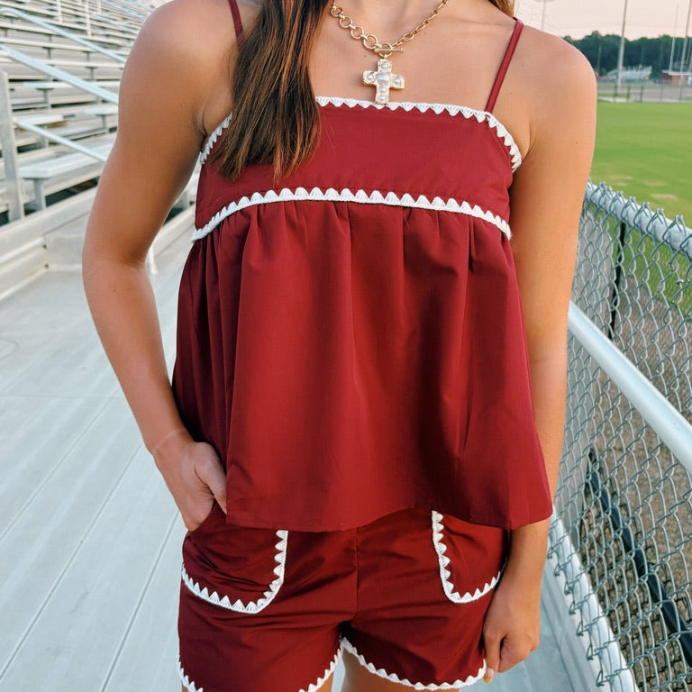 Sweet Victory Set- Maroon