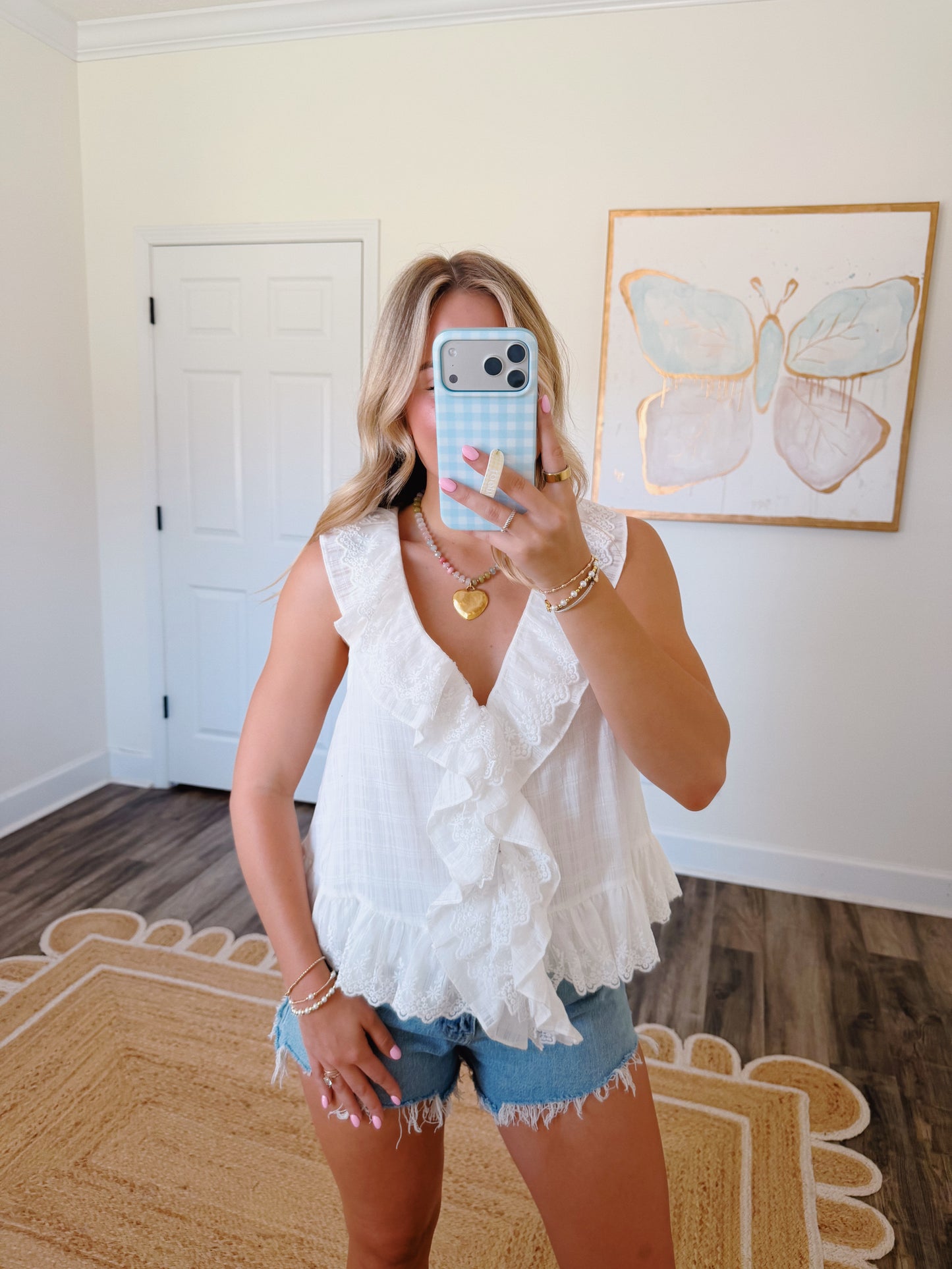 Ivory Ruffled Blouse