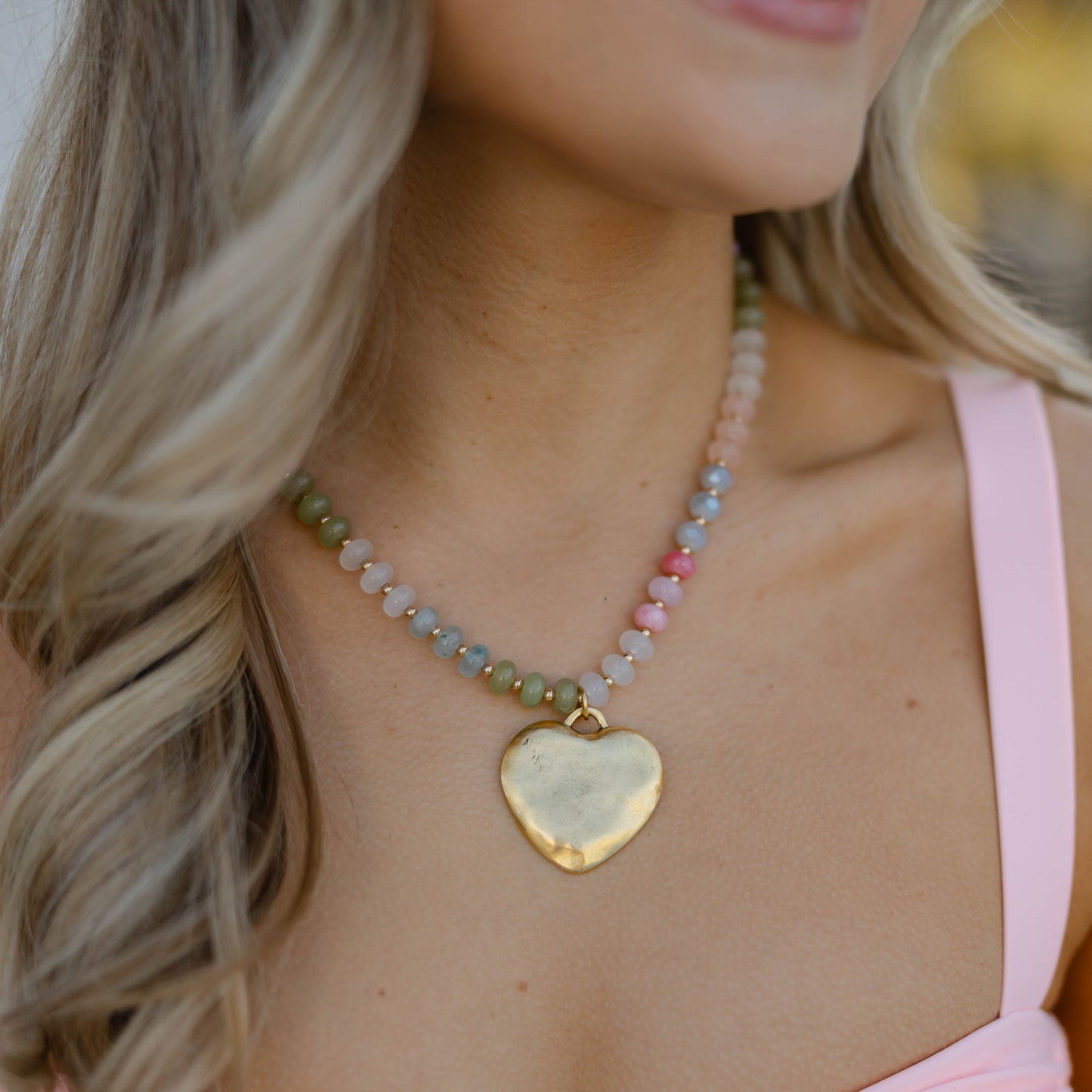 Holly Heart Necklace
