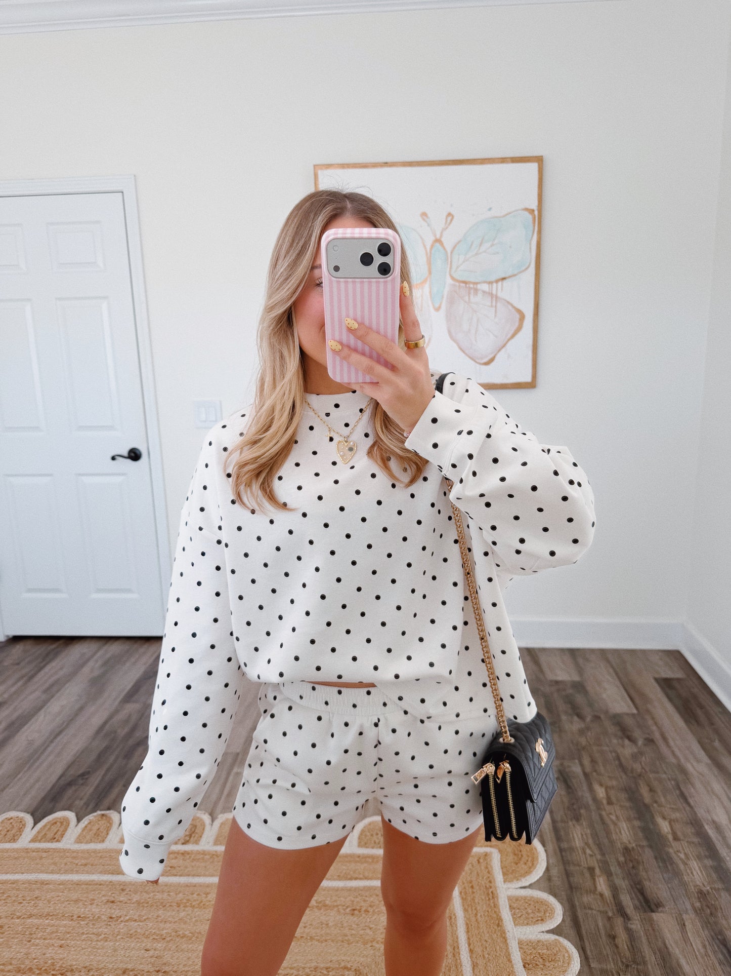 Polka Dot Crewneck Set