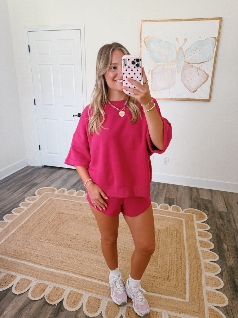 Coffee Run Lounge Set in Plum