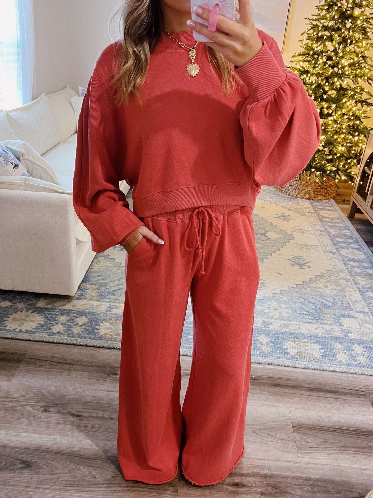 Mineral Red Sweatpants Set