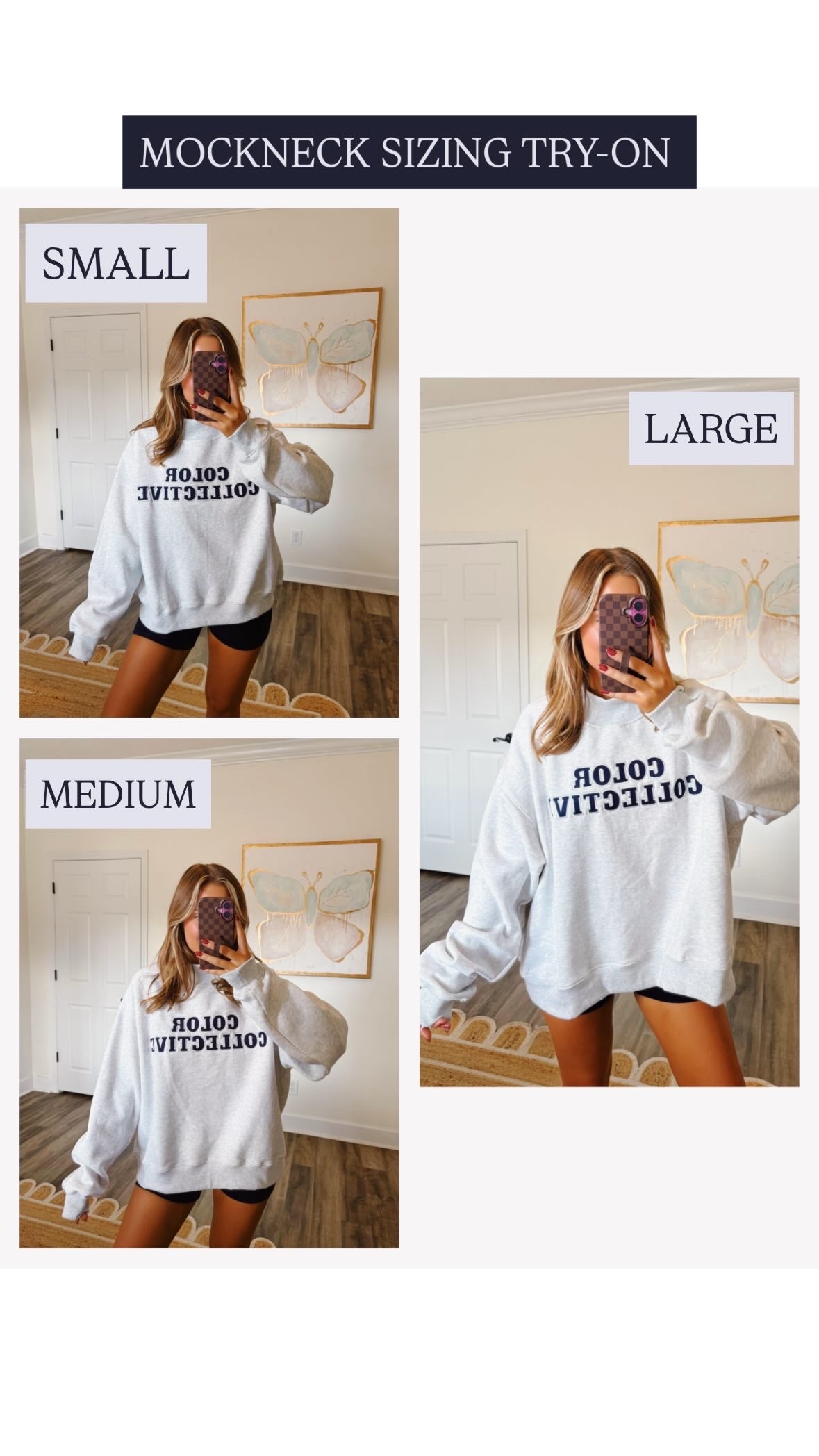 Walk By Faith Navy Mockneck