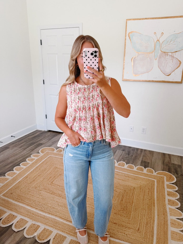 September Blooms Gauze Top