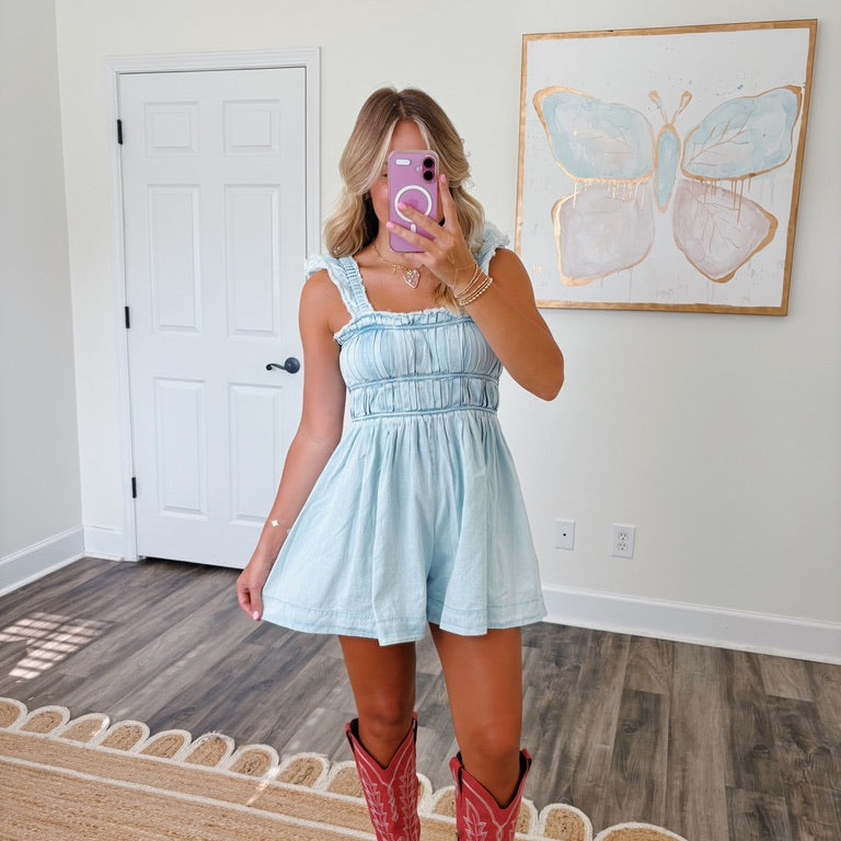 Carolina Denim Romper