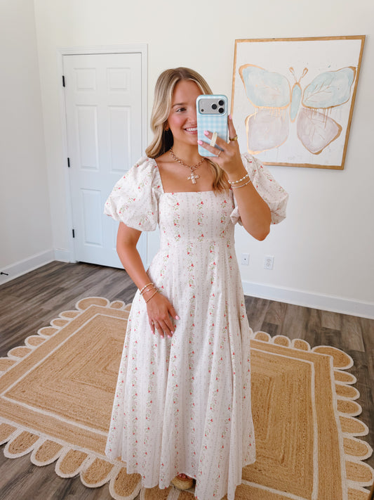 Sweetheart Maxi Dress in White