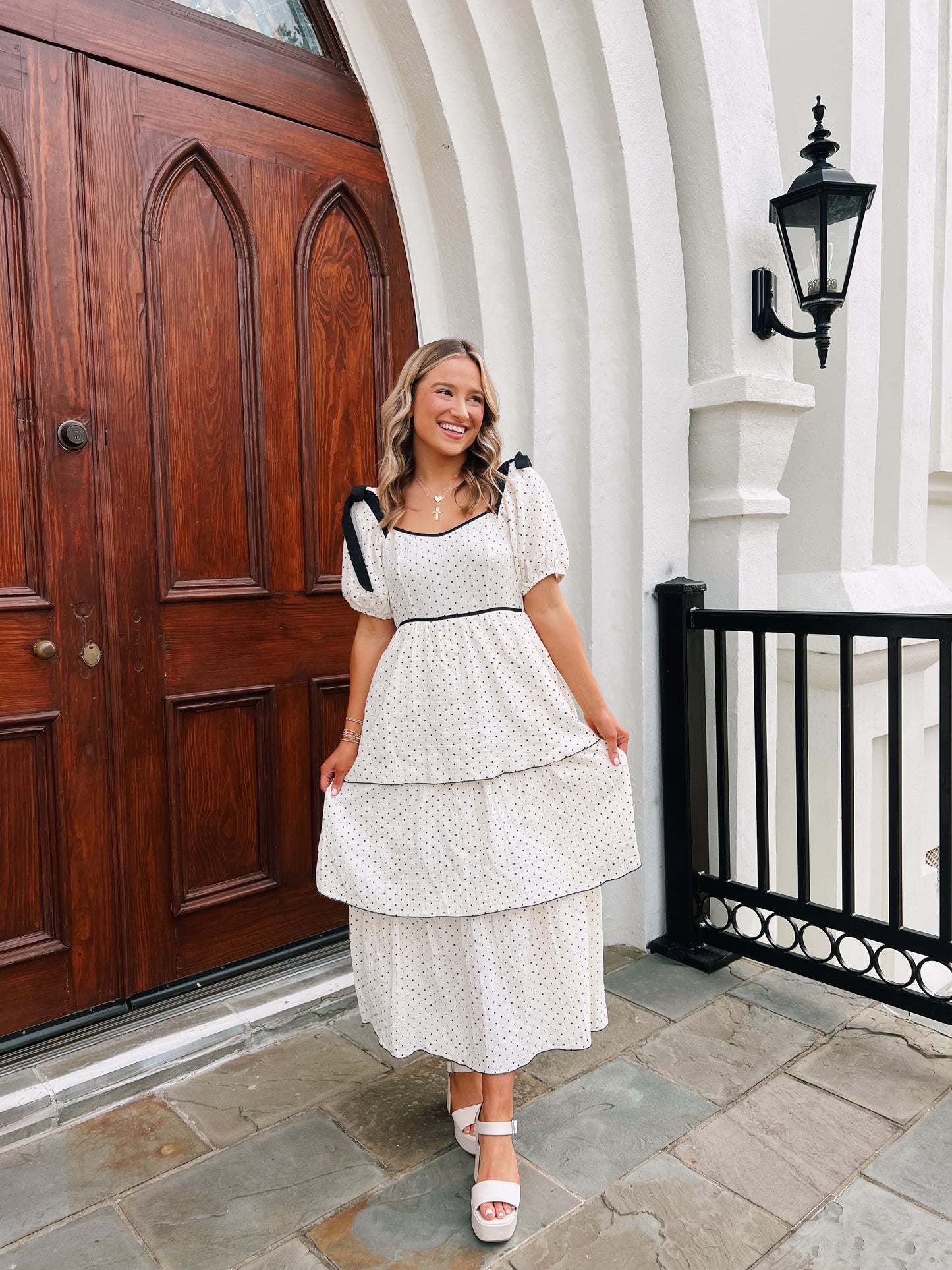 Polka Dot Midi Dress