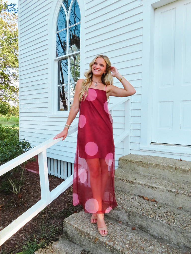 The Betsy Maxi Dress - Polka Dot