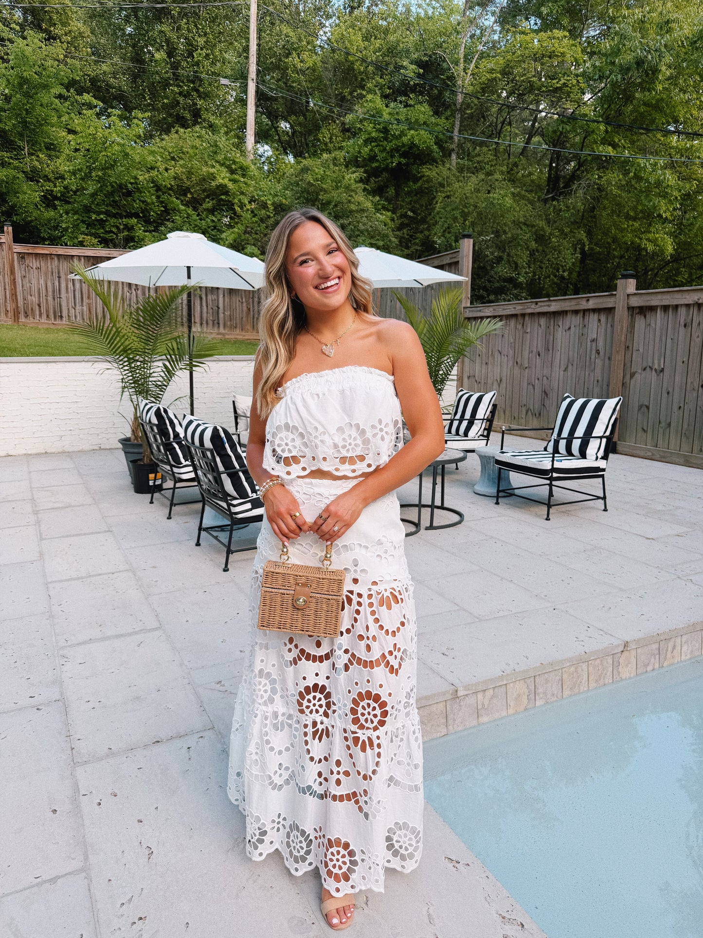 Palm Breeze Maxi Skirt Set