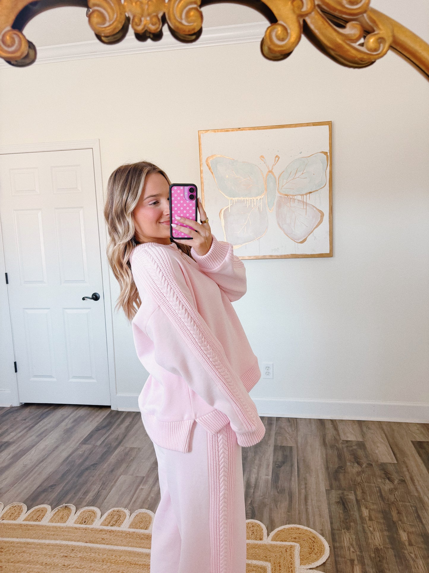 Cabin Cozy Lounge Set in Pink