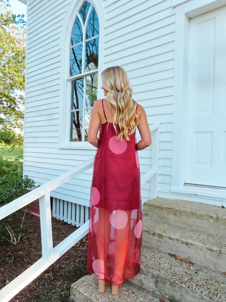 The Betsy Maxi Dress - Polka Dot