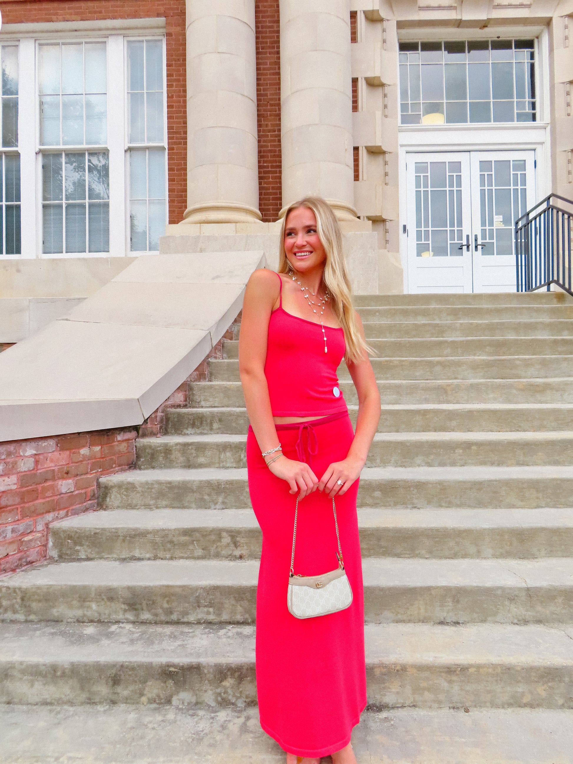 Red Zone Skirt Set