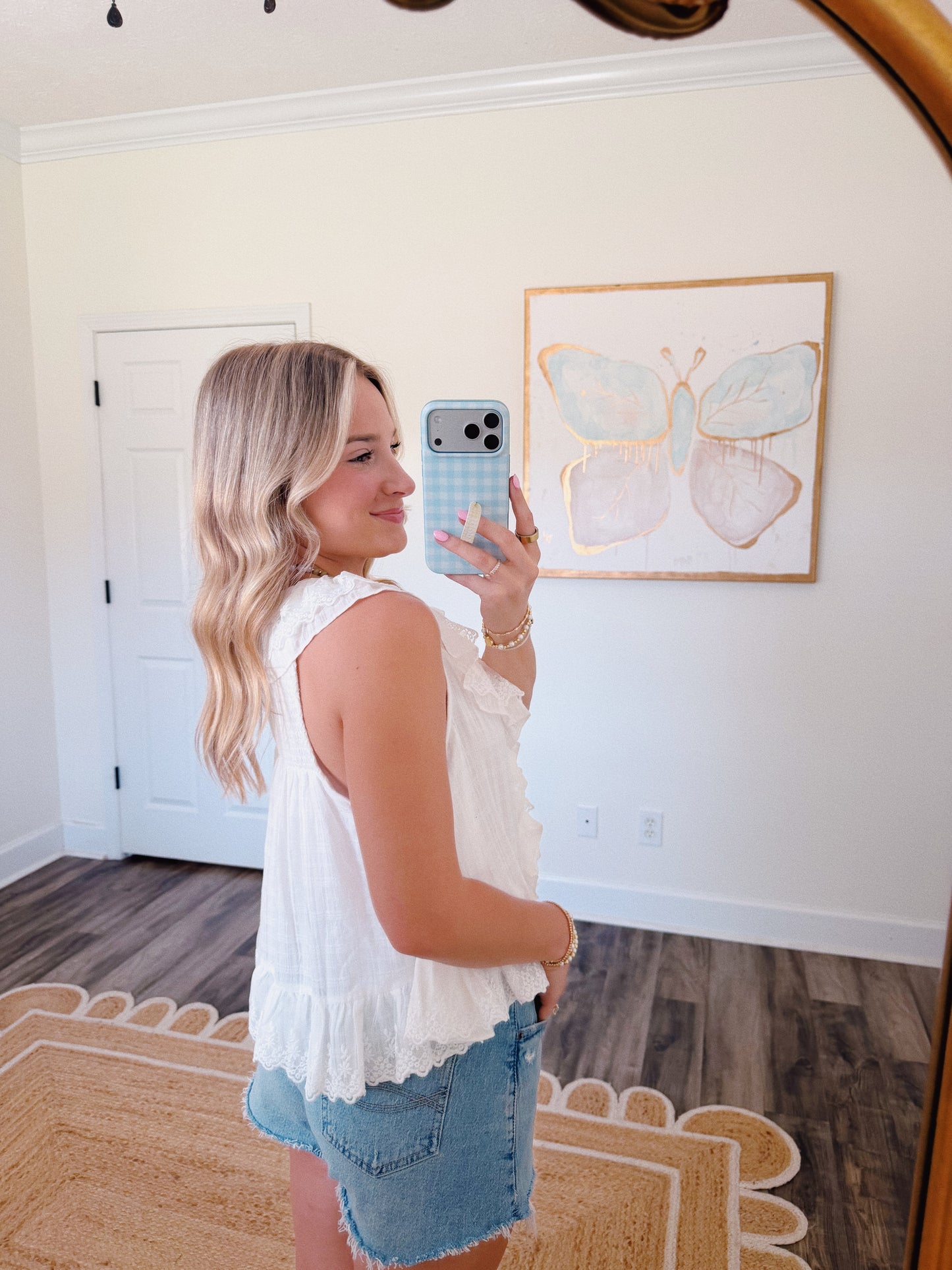 Ivory Ruffled Blouse