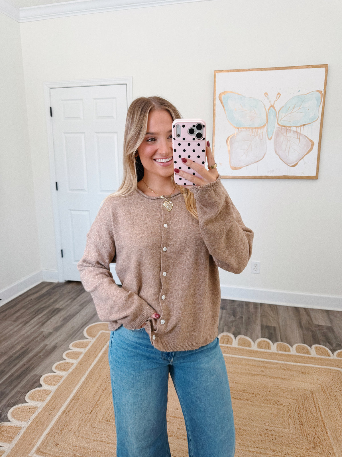 Essenital Soft Knit Cardigan - Mocha