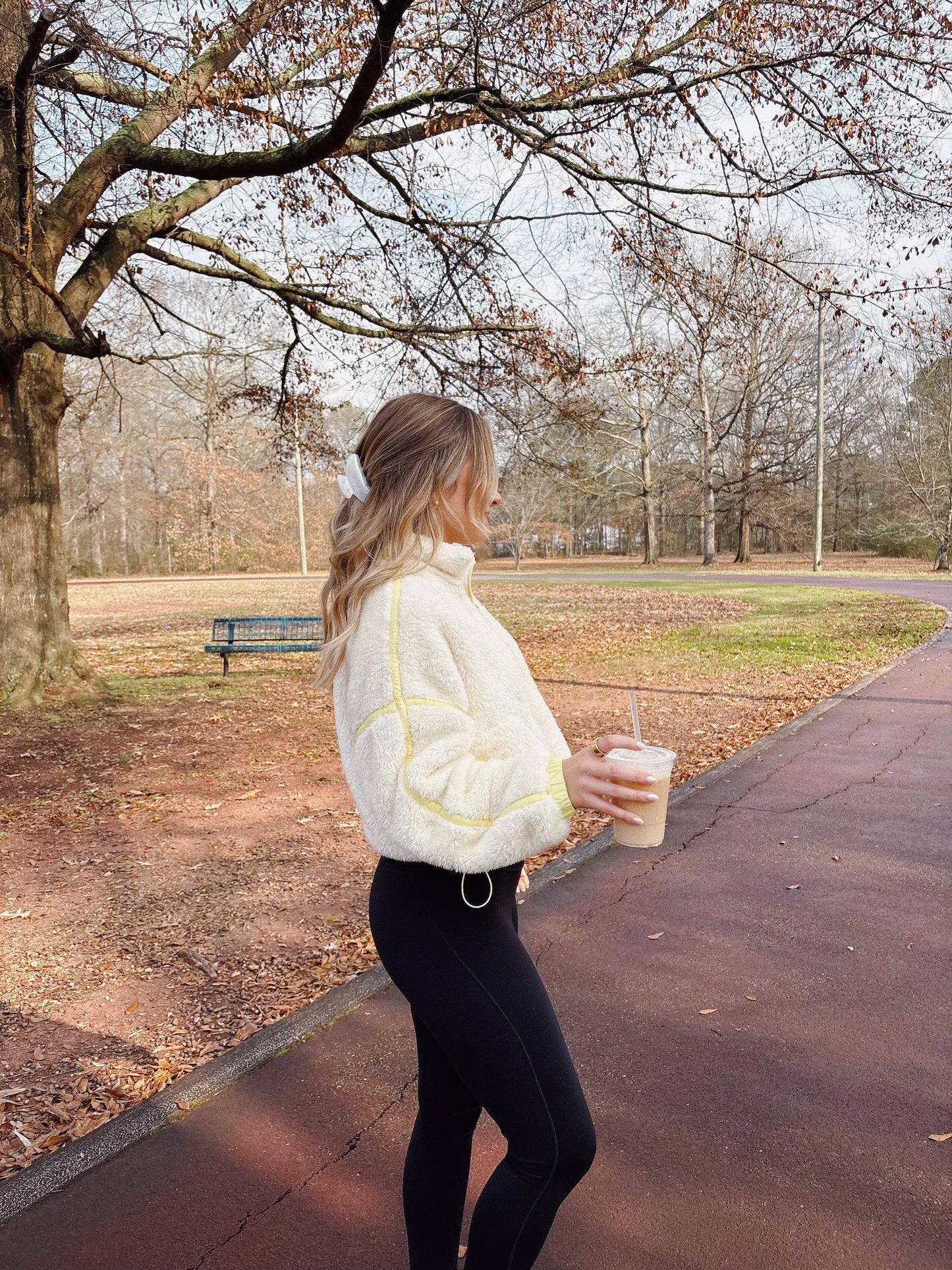 Lime Lined Cozy Sherpa Jacket