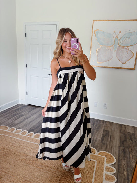 Earn Your Stripes Maxi Dress