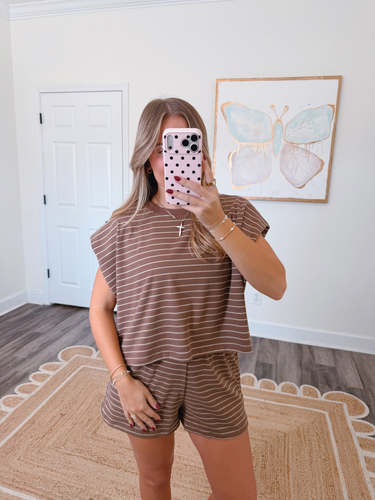 Cocoa Stripe Set