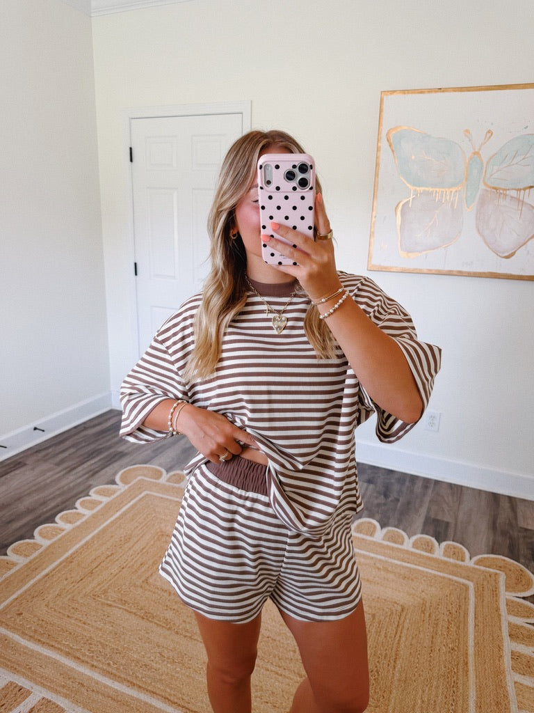 Morning Brew Striped Set