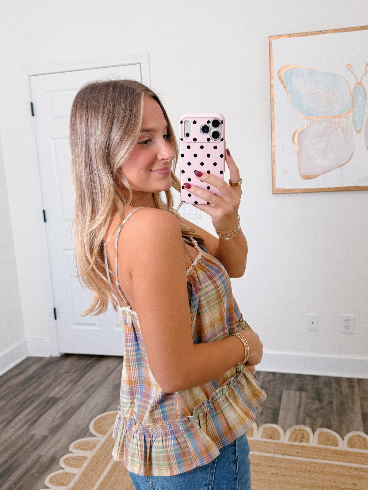 Autumn Hues Plaid Tank