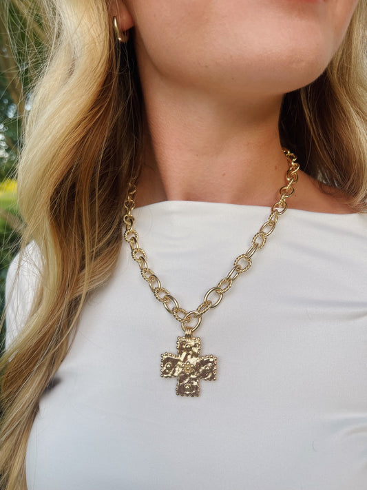 Chunky Cross Necklace