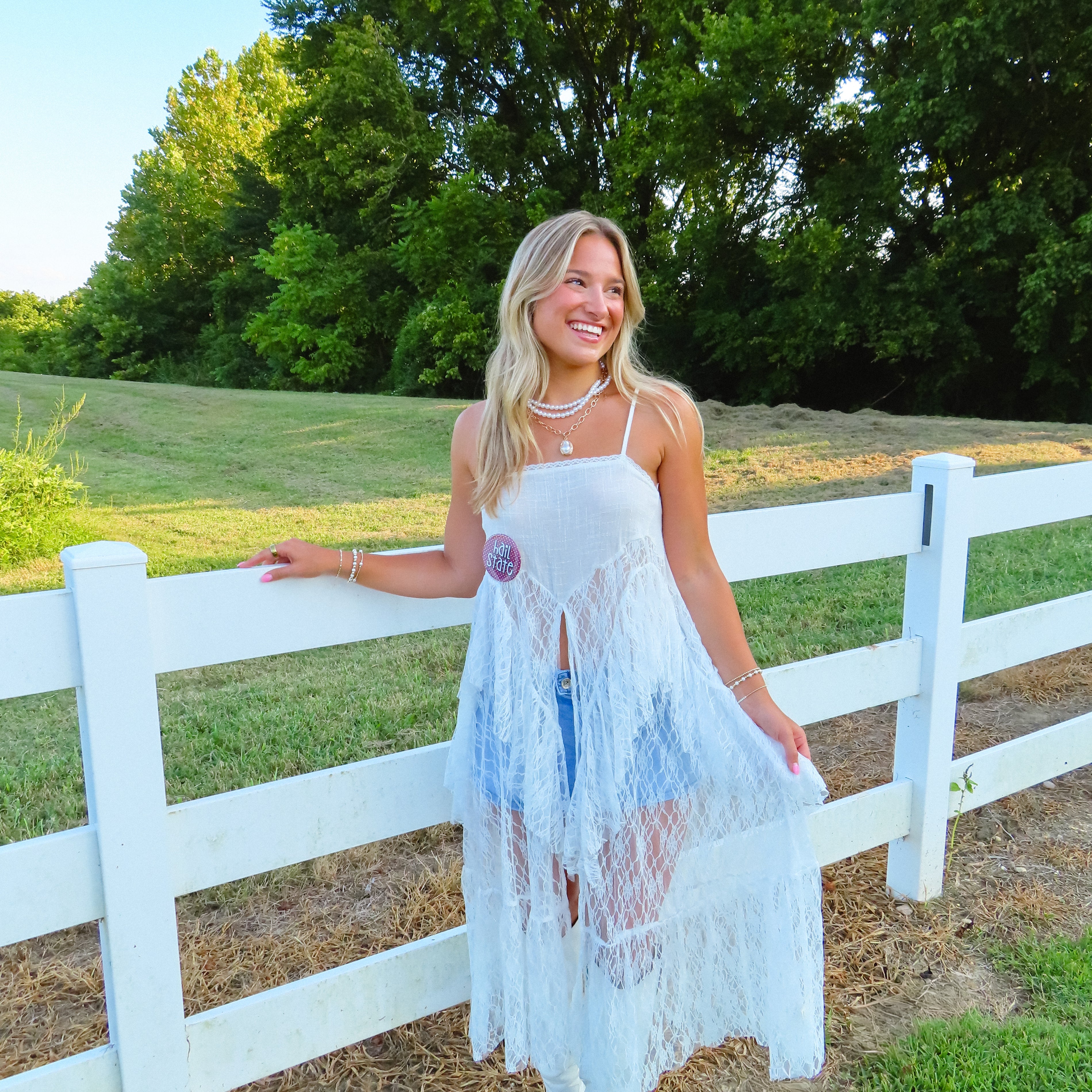 Drifting Away Lace Top