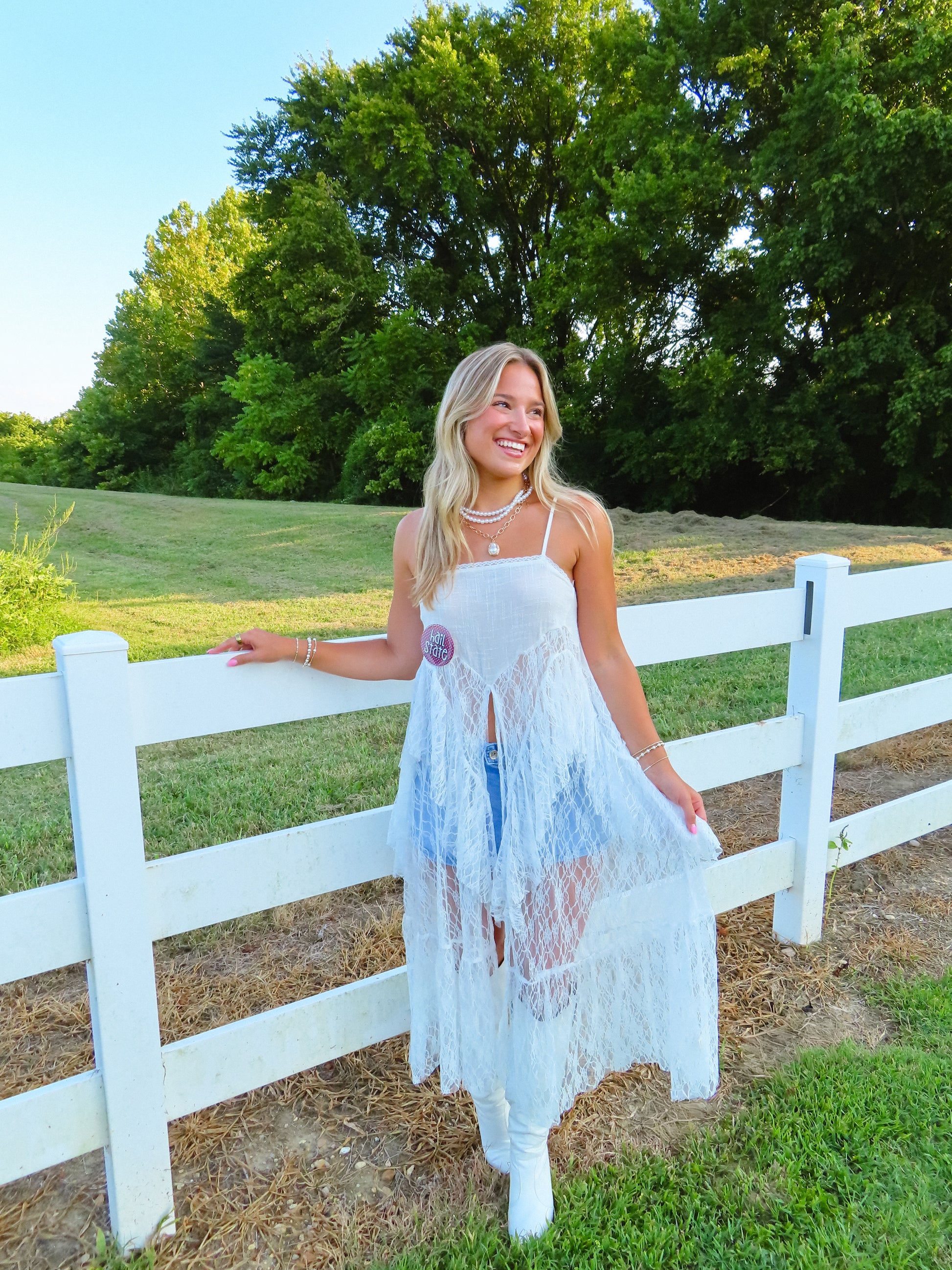 Drifting Away Lace Top