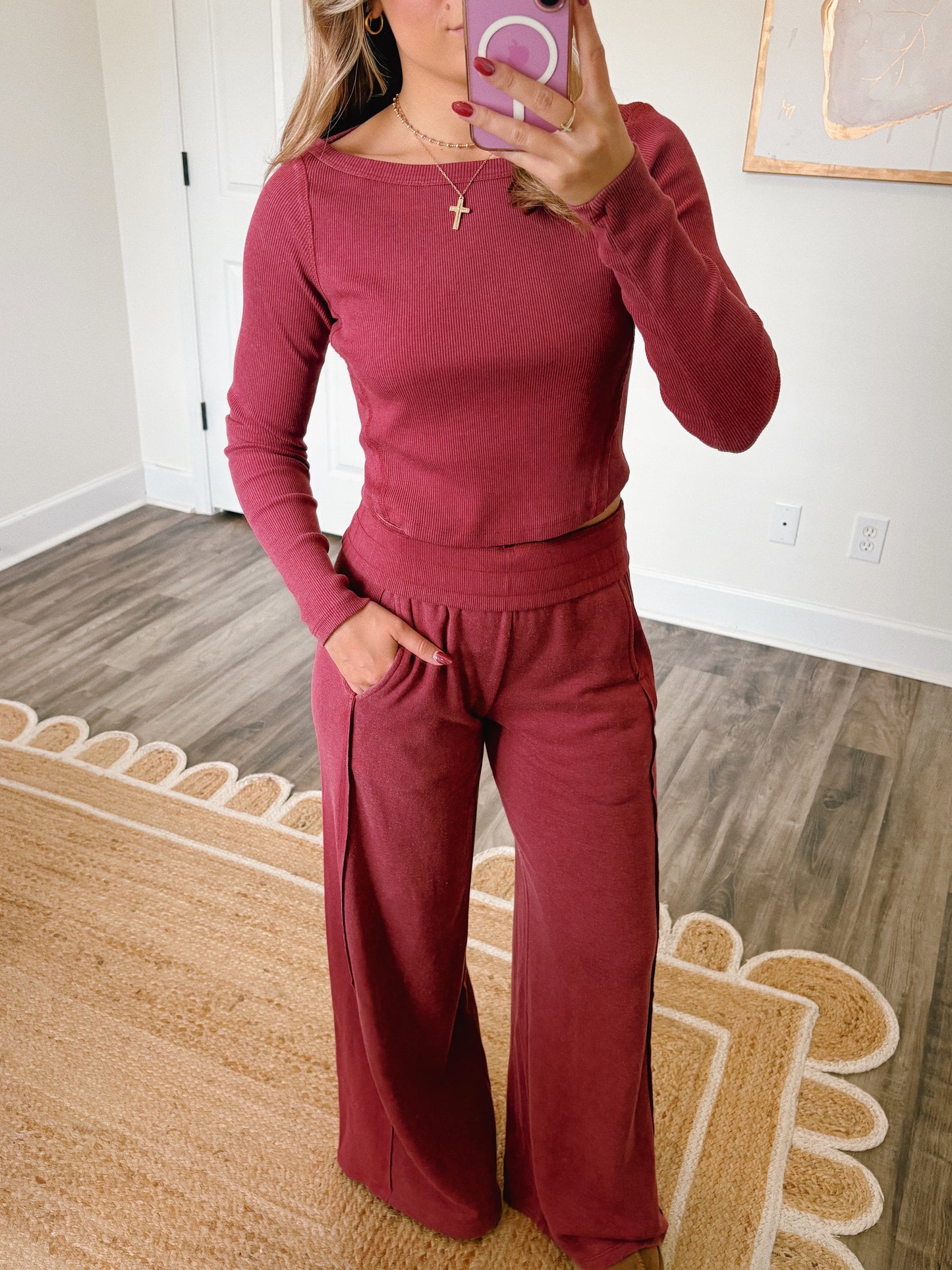 Go To Comfy Set Crimson