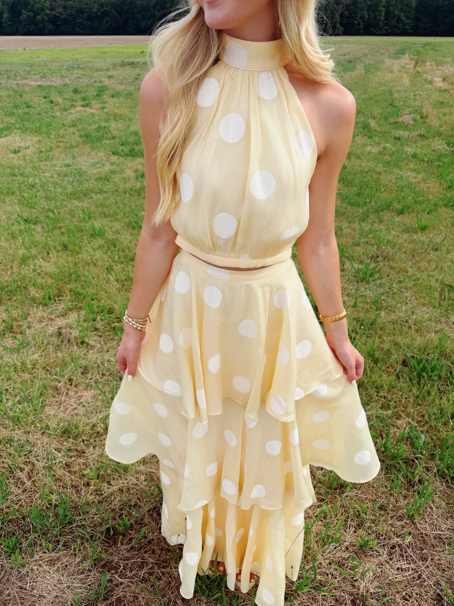 Polka Dot Dreams Set in Yellow